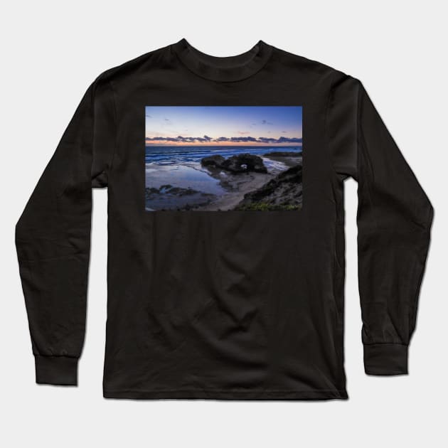 London Bridge beach, Portsea, Mornington Peninsula, Victoria, Australia Long Sleeve T-Shirt by VickiWalsh